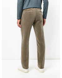 Мужские коричневые хлопковые брюки от Massimo Alba