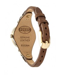 Женские коричневые часы от Fossil
