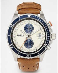 Мужские коричневые часы от Fossil