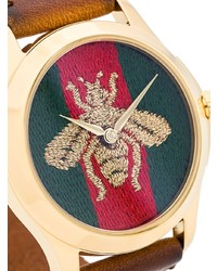 Мужские коричневые часы от Gucci