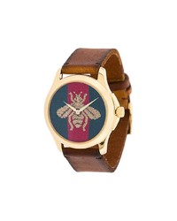 Мужские коричневые часы от Gucci