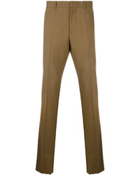 Мужские коричневые шерстяные брюки от Marni