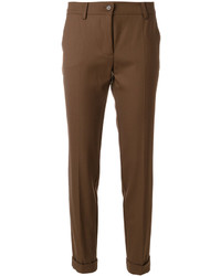 Женские коричневые шерстяные брюки от P.A.R.O.S.H.