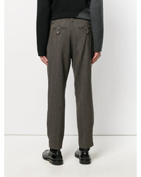 Мужские коричневые шерстяные брюки от Societe Anonyme