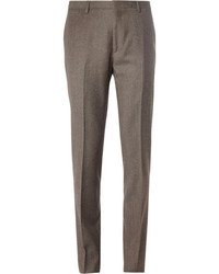 Мужские коричневые шерстяные классические брюки от Calvin Klein