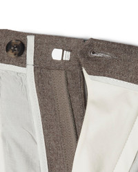 Мужские коричневые шерстяные классические брюки от Calvin Klein