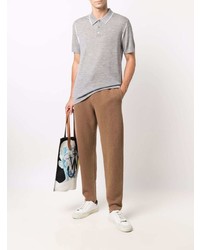 Мужские коричневые шерстяные спортивные штаны от Roberto Collina