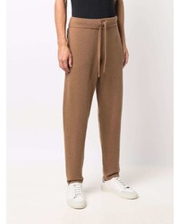 Мужские коричневые шерстяные спортивные штаны от Roberto Collina