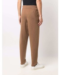 Мужские коричневые шерстяные спортивные штаны от Roberto Collina