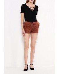 Женские коричневые шорты от Jennyfer