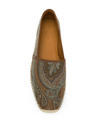 Мужские коричневые эспадрильи от Etro