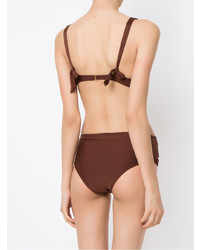 Коричневый бикини-топ от Lygia & Nanny