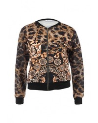 Женский коричневый бомбер от Aurora Firenze