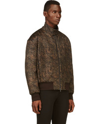 Мужской коричневый бомбер от Neil Barrett