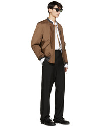 Мужской коричневый бомбер от Lanvin