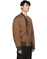 Мужской коричневый бомбер от Lanvin