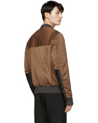 Мужской коричневый бомбер от Lanvin