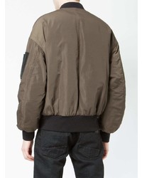 Мужской коричневый бомбер от Drome