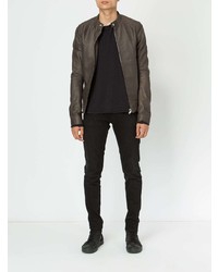 Мужской коричневый бомбер от Rick Owens