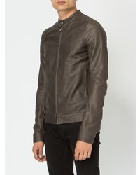 Мужской коричневый бомбер от Rick Owens
