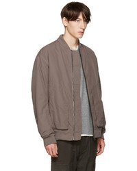 Мужской коричневый бомбер от Helmut Lang