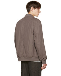 Мужской коричневый бомбер от Helmut Lang