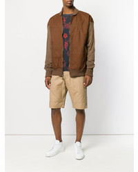 Мужской коричневый бомбер от Publish