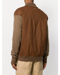 Мужской коричневый бомбер от Publish