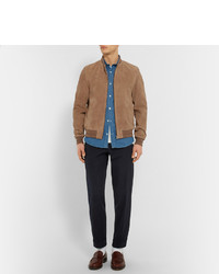 Мужской коричневый бомбер от A.P.C.