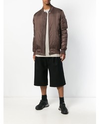 Мужской коричневый бомбер от Rick Owens