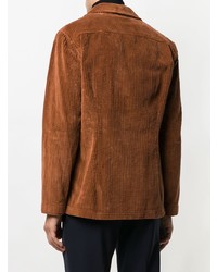 Мужской коричневый вельветовый пиджак от Lardini
