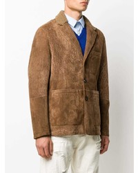 Мужской коричневый вельветовый пиджак от Ajmone