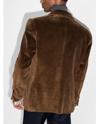 Мужской коричневый вельветовый пиджак от Gucci