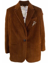Мужской коричневый вельветовый пиджак от Golden Goose
