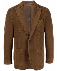 Мужской коричневый вельветовый пиджак от Lardini