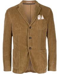 Мужской коричневый вельветовый пиджак от Paoloni