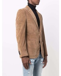 Мужской коричневый вельветовый пиджак от Philipp Plein