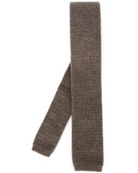 Мужской коричневый вязаный галстук от Eleventy
