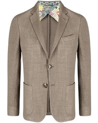 Мужской коричневый вязаный пиджак от Etro
