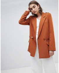 Женский коричневый вязаный пиджак от Gestuz