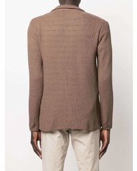 Мужской коричневый вязаный пиджак от Manuel Ritz