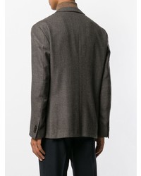 Мужской коричневый вязаный пиджак от Corneliani