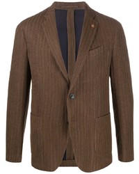 Мужской коричневый вязаный пиджак от Lardini
