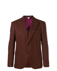 Мужской коричневый вязаный пиджак от Maurizio Miri