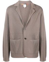 Мужской коричневый вязаный пиджак от Paul Smith