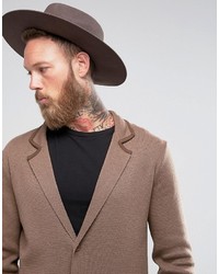 Мужской коричневый вязаный пиджак от Asos