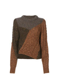 Женский коричневый вязаный свитер от Isabel Marant Etoile