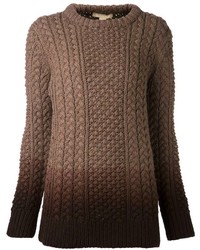 Женский коричневый вязаный свитер от Michael Kors