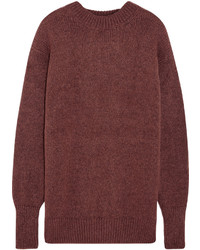 Женский коричневый вязаный свитер от Tibi
