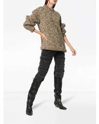 Коричневый вязаный свободный свитер от Calvin Klein 205W39nyc